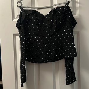 Self-portrait off the shoulders top